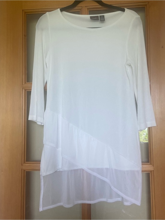Travelers by Chico's Tops - Chico’s Women’s White  Layered Tunic from the Traveler’s collection